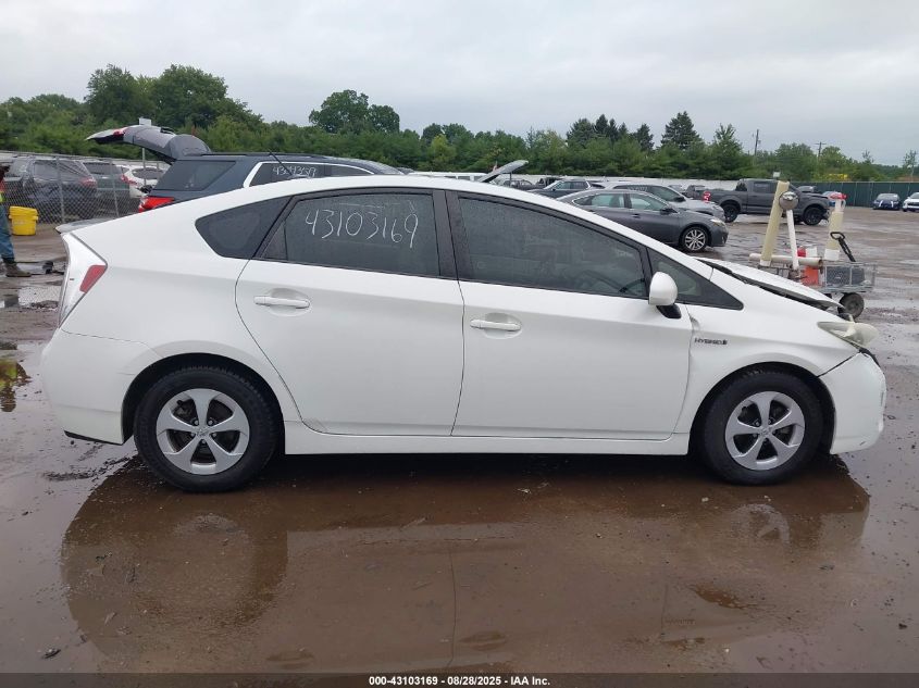 2012 Toyota Prius Three VIN: JTDKN3DUXC1481205 Lot: 43103169