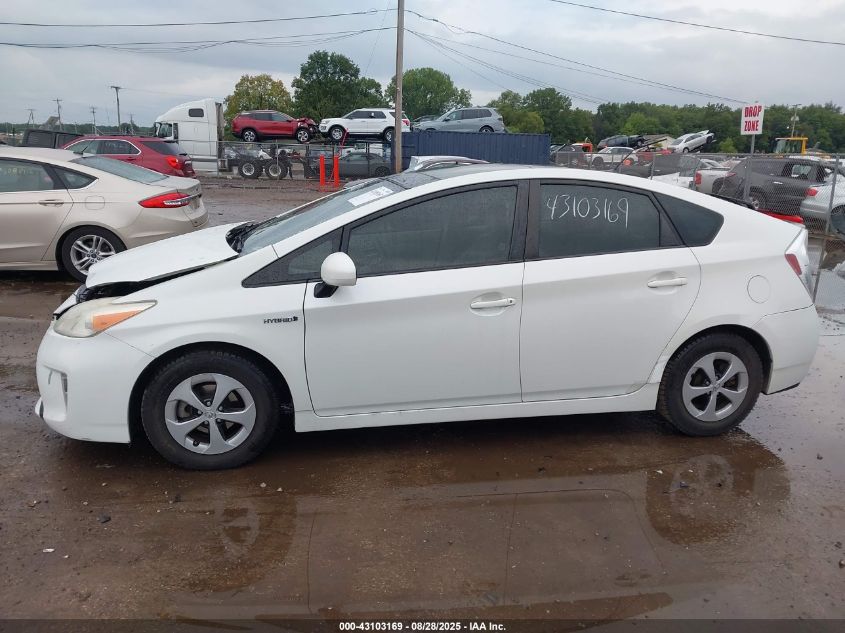 2012 Toyota Prius Three VIN: JTDKN3DUXC1481205 Lot: 43103169