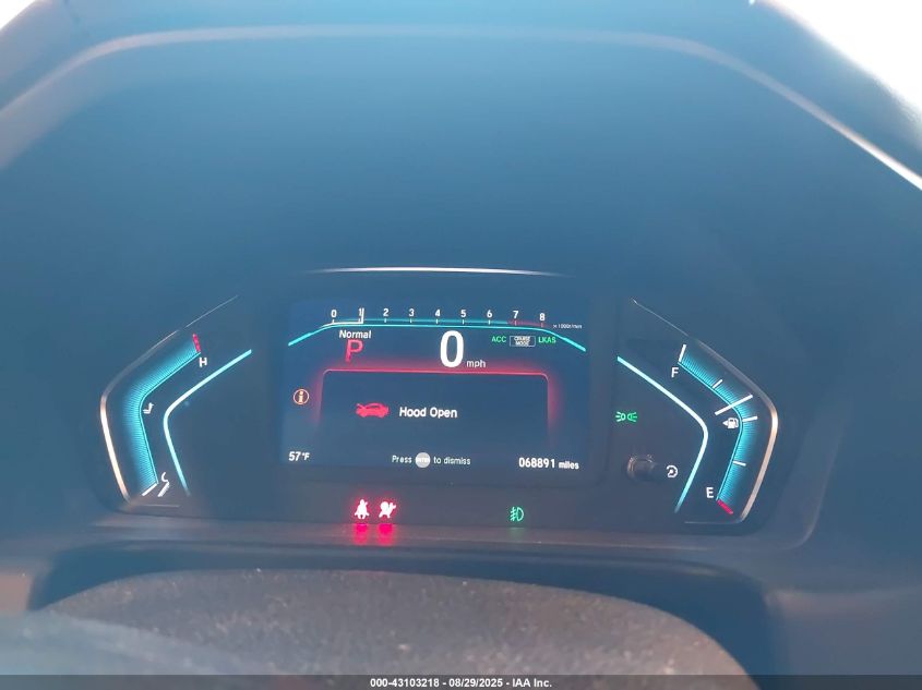 2020 Honda Odyssey Ex-L/Ex-L W/Navi Res VIN: 5FNRL6H71LB056828 Lot: 43103218