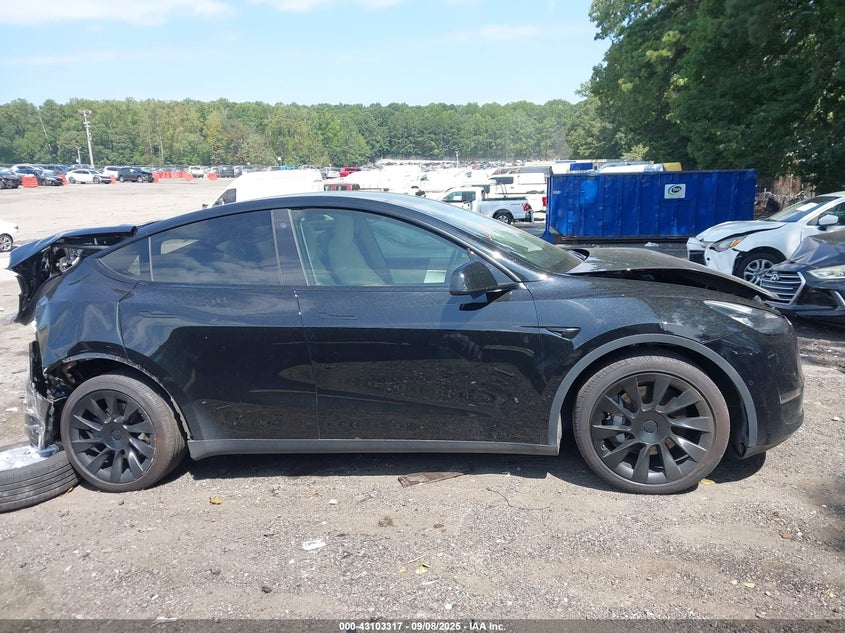 2021 Tesla Model Y Long Range Dual Motor All-Wheel Drive VIN: 5YJYGDEE6MF080874 Lot: 43103317