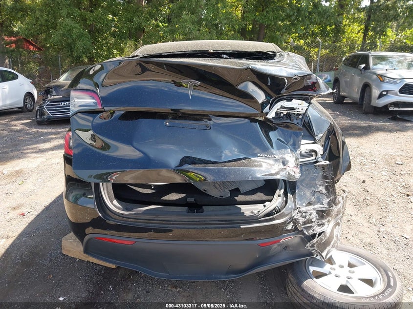 2021 Tesla Model Y Long Range Dual Motor All-Wheel Drive VIN: 5YJYGDEE6MF080874 Lot: 43103317