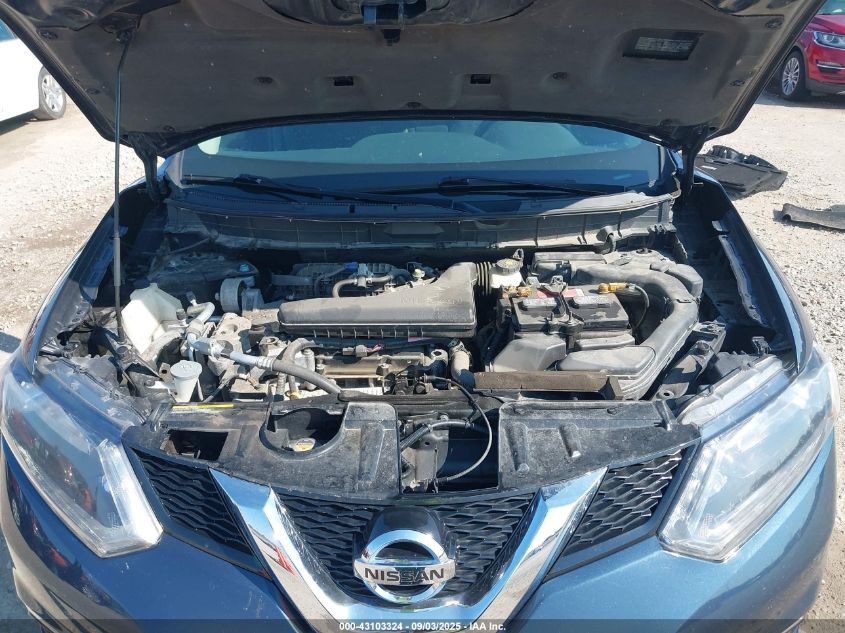 2016 Nissan Rogue S/Sl/Sv VIN: 5N1AT2MVXGC825125 Lot: 43103324