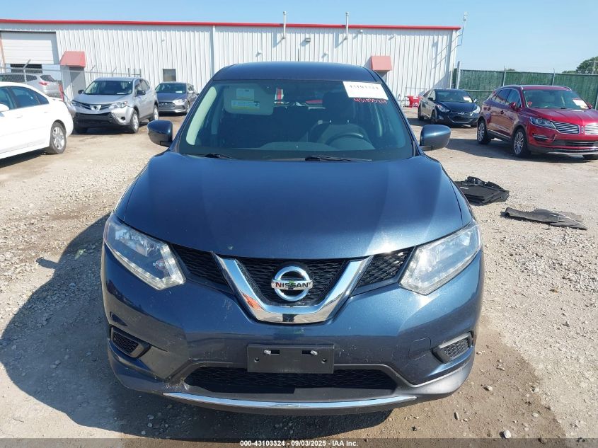 2016 Nissan Rogue S/Sl/Sv VIN: 5N1AT2MVXGC825125 Lot: 43103324