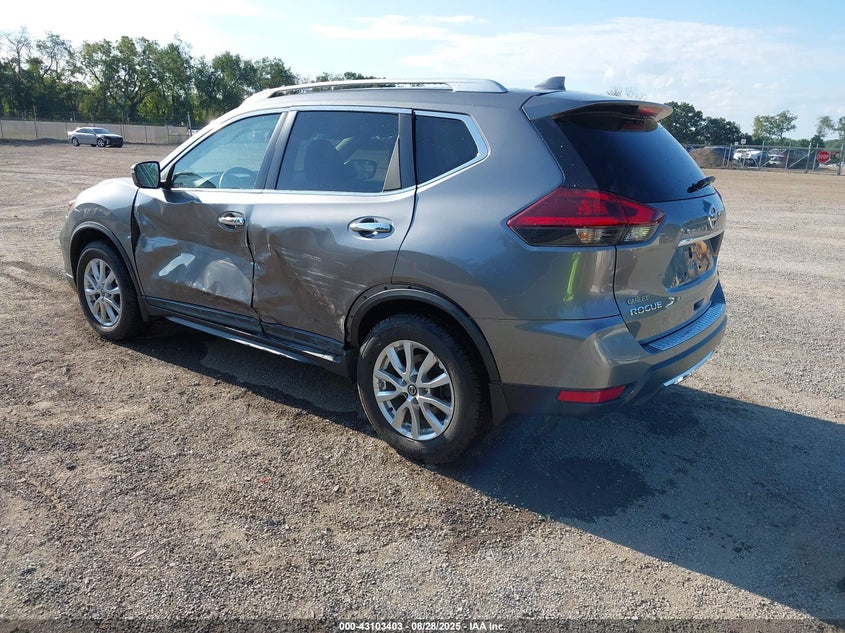 2018 Nissan Rogue 2.5 Sv Grey Lot 111043103403 Vin KNMAT2MV6JP577167