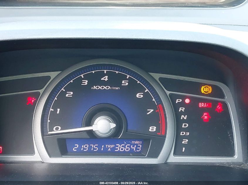 2008 Honda Civic Ex VIN: 2HGFG12898H525419 Lot: 43103456