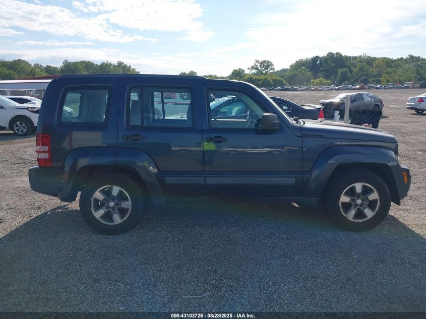 2008 Jeep Liberty Sport VIN: 1J8GN28K58W240194 Lot: 43103726