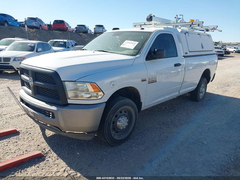 Vin: 3c6lr4at8eg271286, lot: 43598226, ram 2500 tradesman 20142
