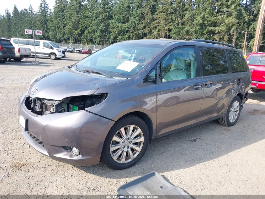 2014 TOYOTA SIENNA LIMITED V6 7 PASSENGER - 5TDYK3DC1ES418512