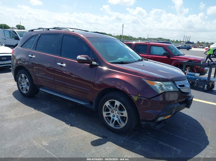 2008 Acura Mdx brown other gasoline 2HNYD28298H523799 photo #1