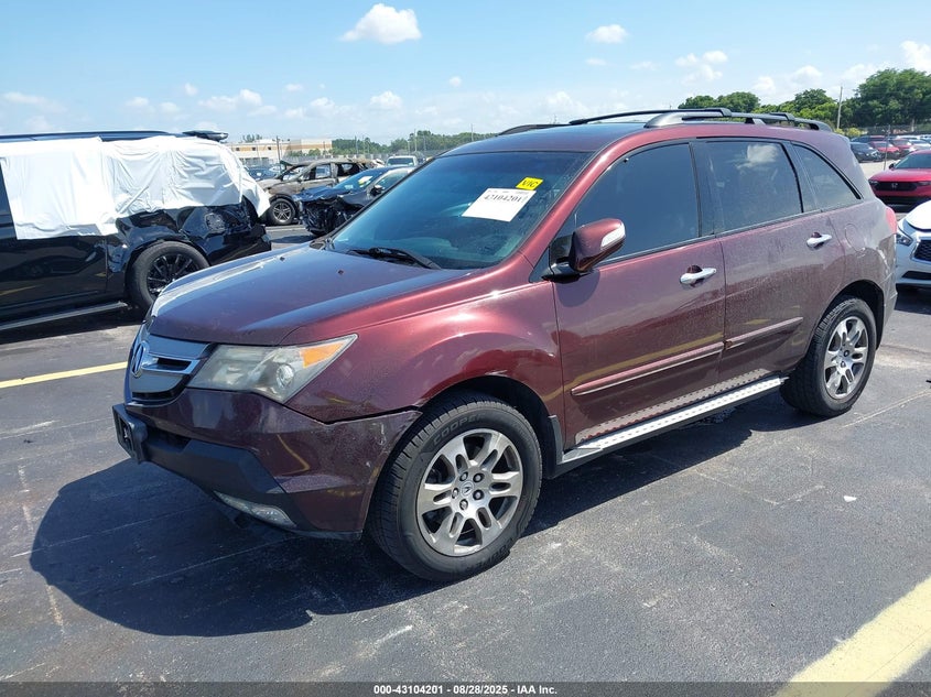 2008 Acura Mdx brown other gasoline 2HNYD28298H523799 photo #3