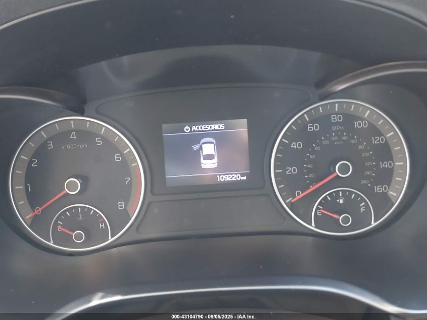 2019 Kia Optima Lx VIN: 5XXGT4L39KG288637 Lot: 43104790