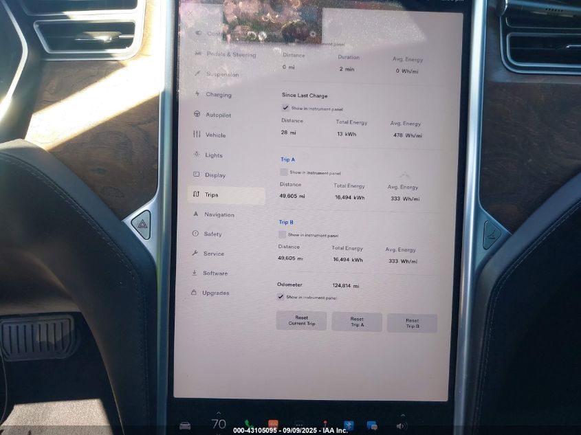 2017 Tesla Model S VIN: 5YJSA1E22HF192394 Lot: 43105095