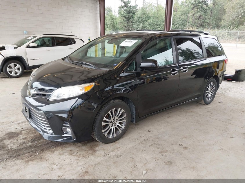 Vin: 5tdyz3dc8js937210, lot: 43599444, toyota sienna xle 8 passenger 20182
