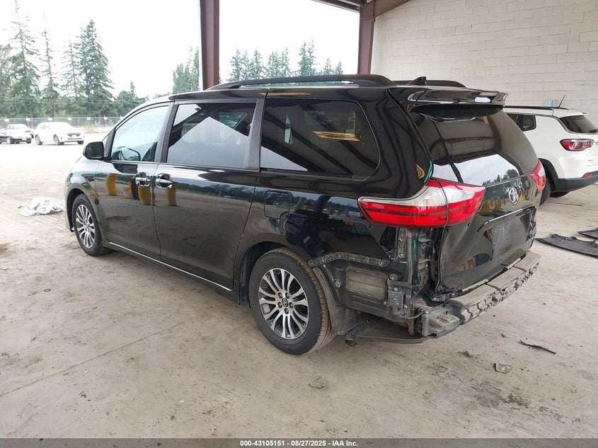 Vin: 5tdyz3dc8js937210, lot: 43599444, toyota sienna xle 8 passenger 20183