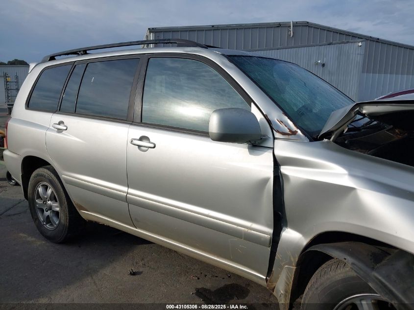 2005 Toyota Highlander V6 VIN: JTEEP21A350095354 Lot: 43105306