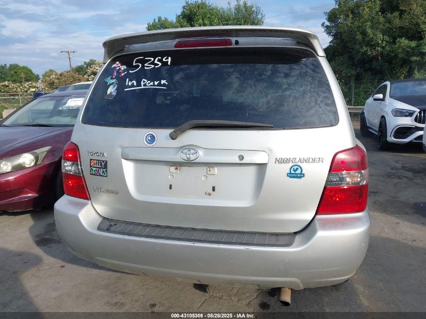 2005 Toyota Highlander V6 VIN: JTEEP21A350095354 Lot: 43105306