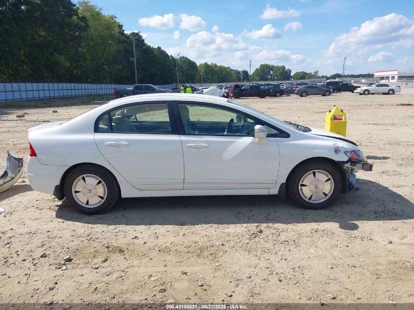 2008 Honda Civic Hybrid VIN: JHMFA36268S026974 Lot: 43105521