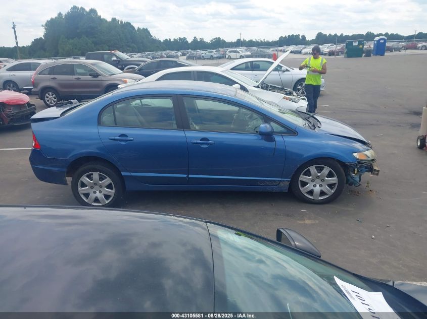 2009 Honda Civic Lx VIN: 19XFA16589E030450 Lot: 43105581