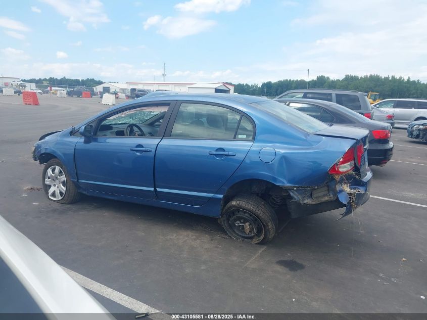 2009 Honda Civic Lx VIN: 19XFA16589E030450 Lot: 43105581