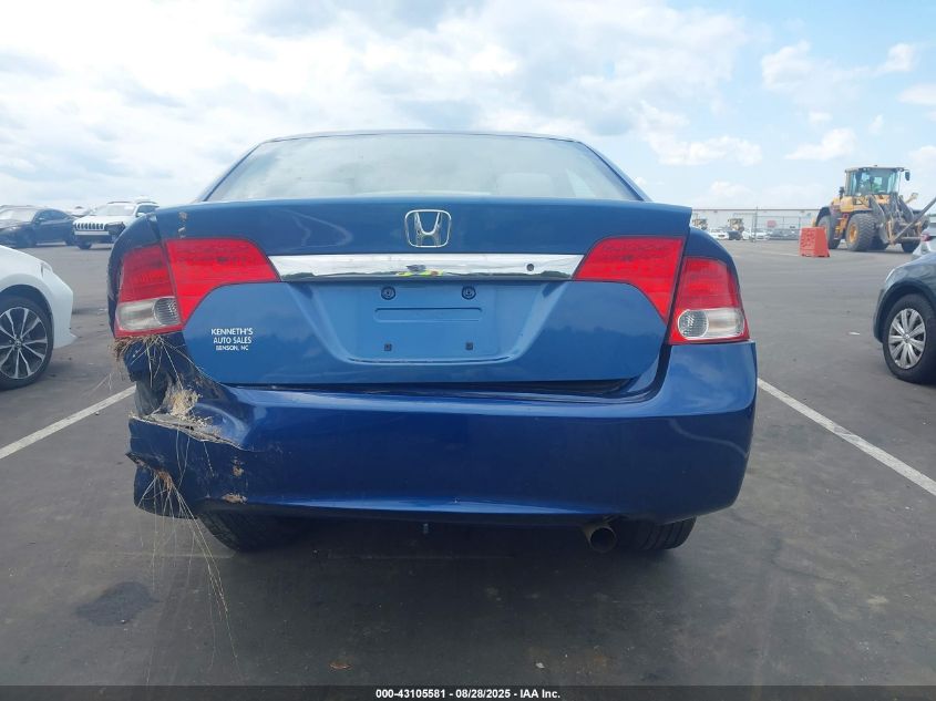 2009 Honda Civic Lx VIN: 19XFA16589E030450 Lot: 43105581