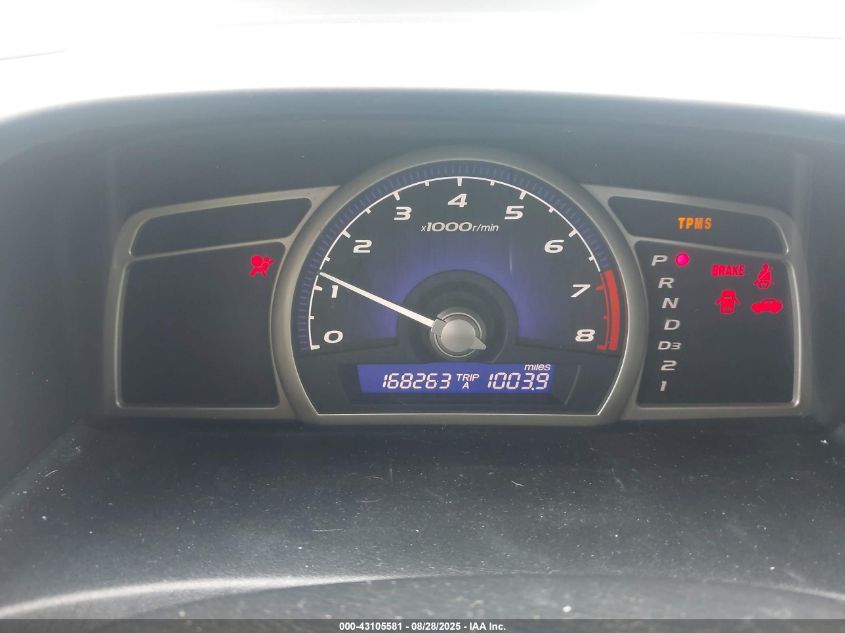 2009 Honda Civic Lx VIN: 19XFA16589E030450 Lot: 43105581