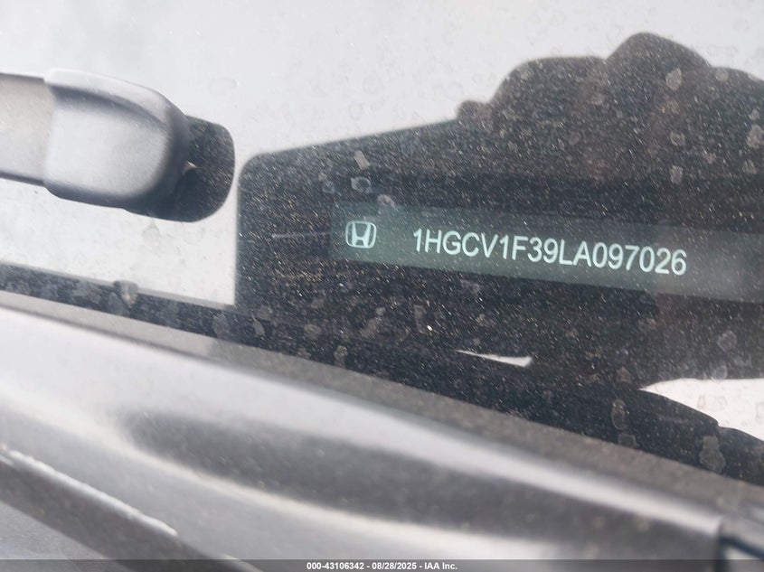 VIN 1HGCV1F39LA097026 2020 HONDA ACCORD SPORT