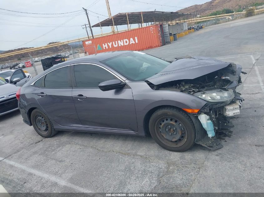 2017 Honda Civic Lx VIN: 19XFC2F5XHE018606 Lot: 43106386