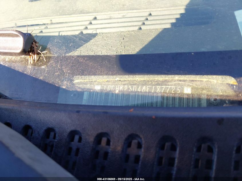 2006 Chevrolet Silverado 2500Hd Lt3 VIN: 1GCHK23D46F187725 Lot: 43106869