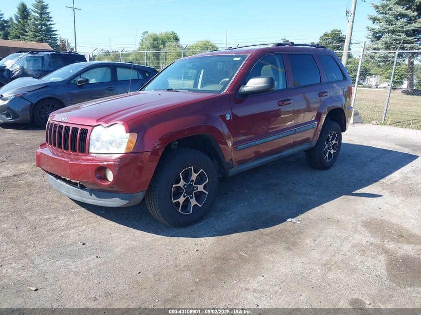 2007 Jeep Grand Cherokee Laredo red other flexible 1J8HR48P27C628788 photo #3