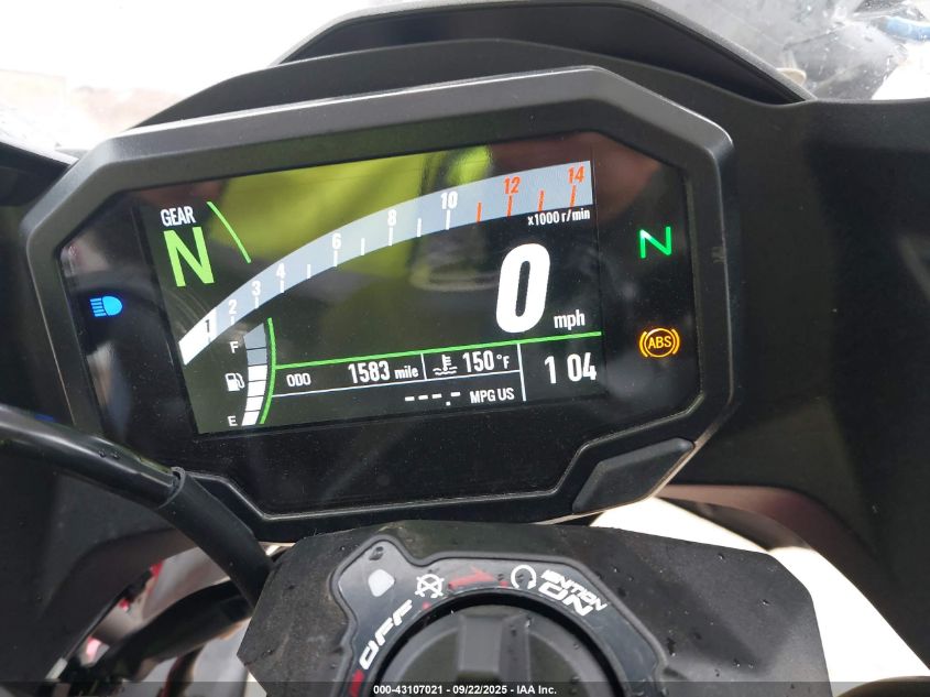 2025 Kawasaki Ex500 A/B VIN: ML5EXGJ11SDA53039 Lot: 43107021