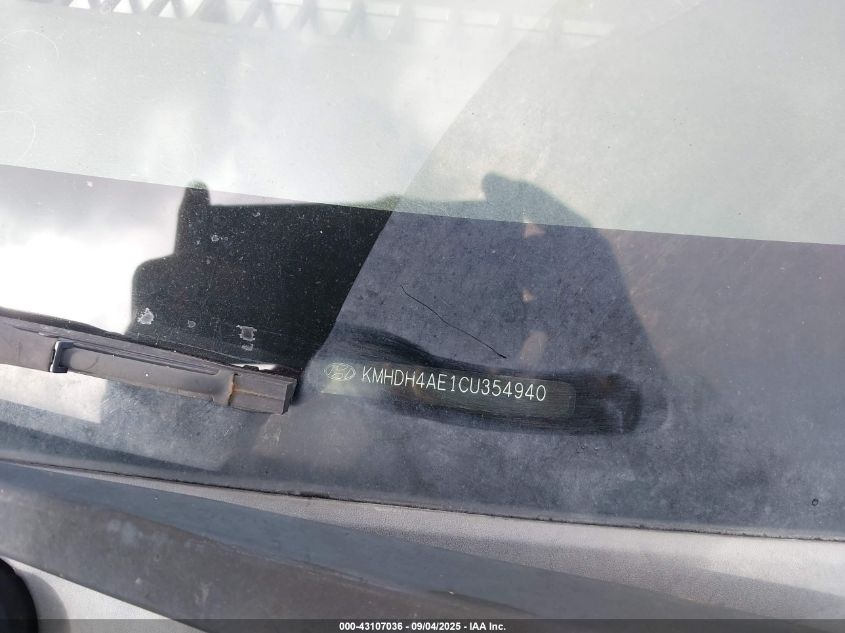 2012 Hyundai Elantra Limited (Ulsan Plant) VIN: KMHDH4AE1CU354940 Lot: 43107036