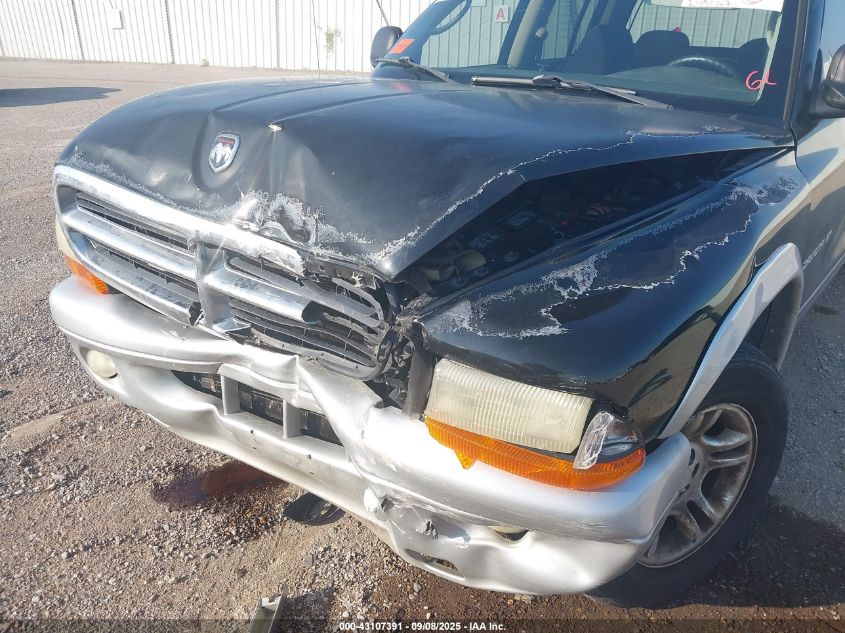 2002 Dodge Dakota Quad Slt VIN: 1B7HL48N32S522887 Lot: 43107391