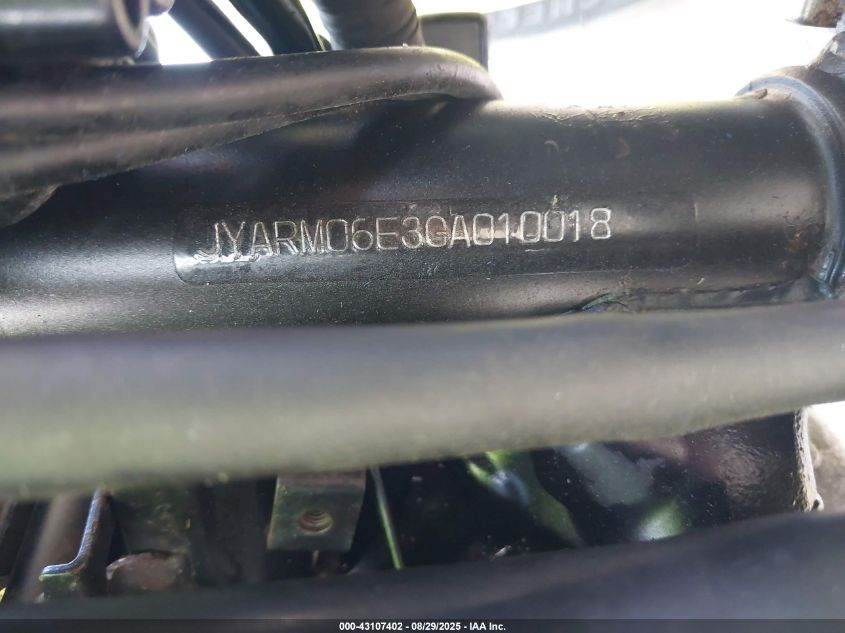 2016 Yamaha Fz07 VIN: JYARM06E3GA010018 Lot: 43107402