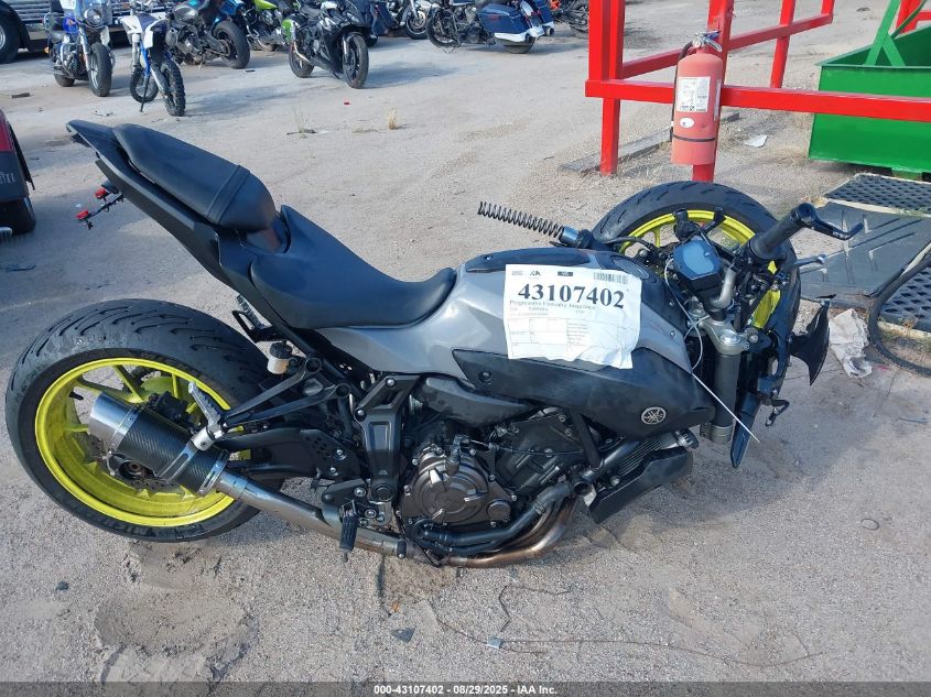 2016 Yamaha Fz07 VIN: JYARM06E3GA010018 Lot: 43107402