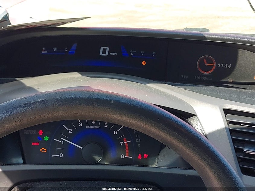 2012 Honda Civic Ex VIN: 2HGFG3B89CH542581 Lot: 43107650