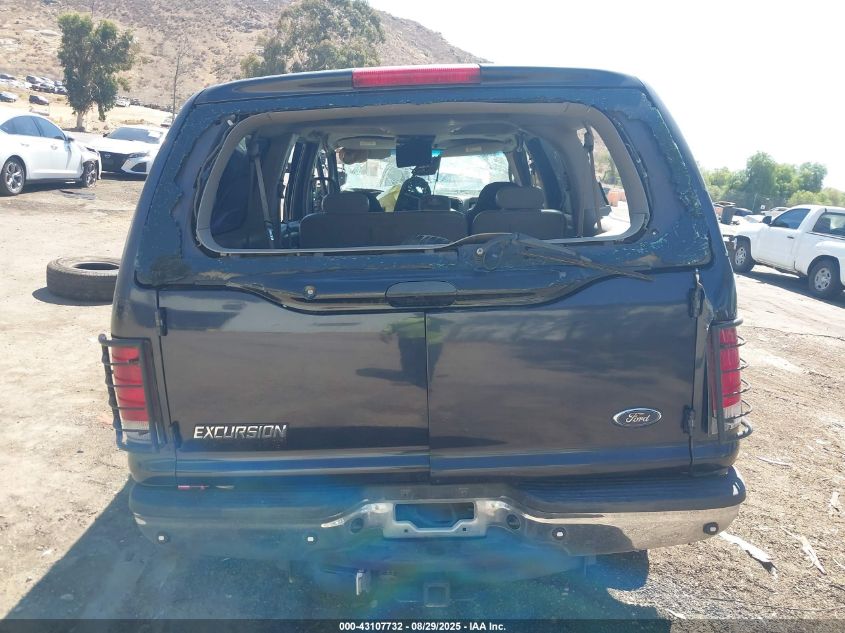 2001 Ford Excursion Xlt VIN: 1FMNU40S11ED72644 Lot: 43107732