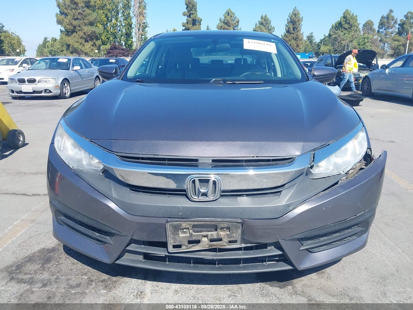 2017 Honda Civic 2.0 Lx Grey Lot 111043108116 Vin 19XFC2F58HE218982