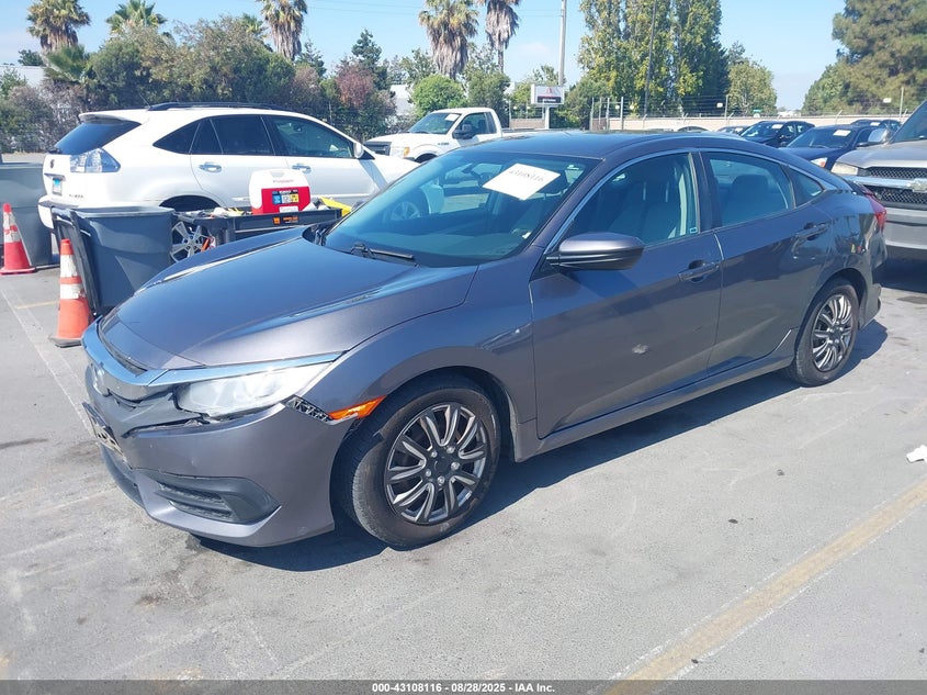 2017 Honda Civic 2.0 Lx Grey Lot 111043108116 Vin 19XFC2F58HE218982