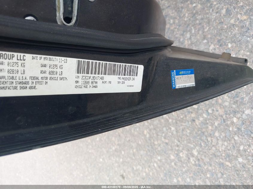 2014 Chrysler 300 Srt8 VIN: 2C3CCAFJ9EH171489 Lot: 43108178