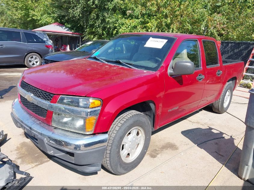 2005 Chevrolet Colorado Ls red truck gasoline 1GCCS136858281213 photo #3