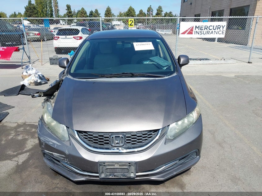 2013 Honda Civic Lx VIN: 19XFB2F55DE203322 Lot: 43108593