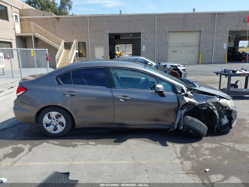 2013 Honda Civic Lx VIN: 19XFB2F55DE203322 Lot: 43108593