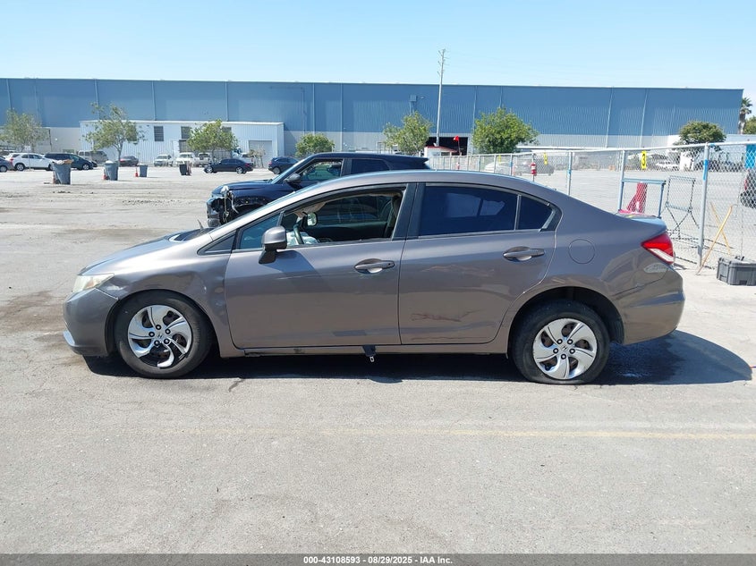 2013 Honda Civic Lx VIN: 19XFB2F55DE203322 Lot: 43108593