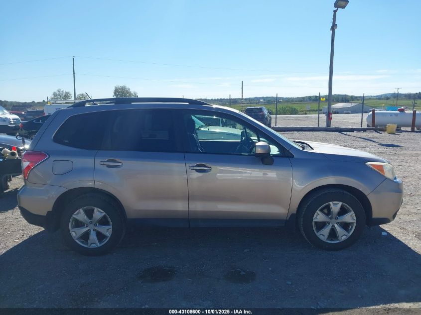 2014 Subaru Forester 2.5I Premium VIN: JF2SJAEC4EH555980 Lot: 43108600