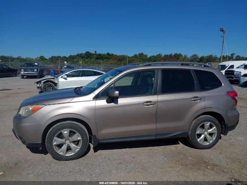 2014 Subaru Forester 2.5I Premium VIN: JF2SJAEC4EH555980 Lot: 43108600
