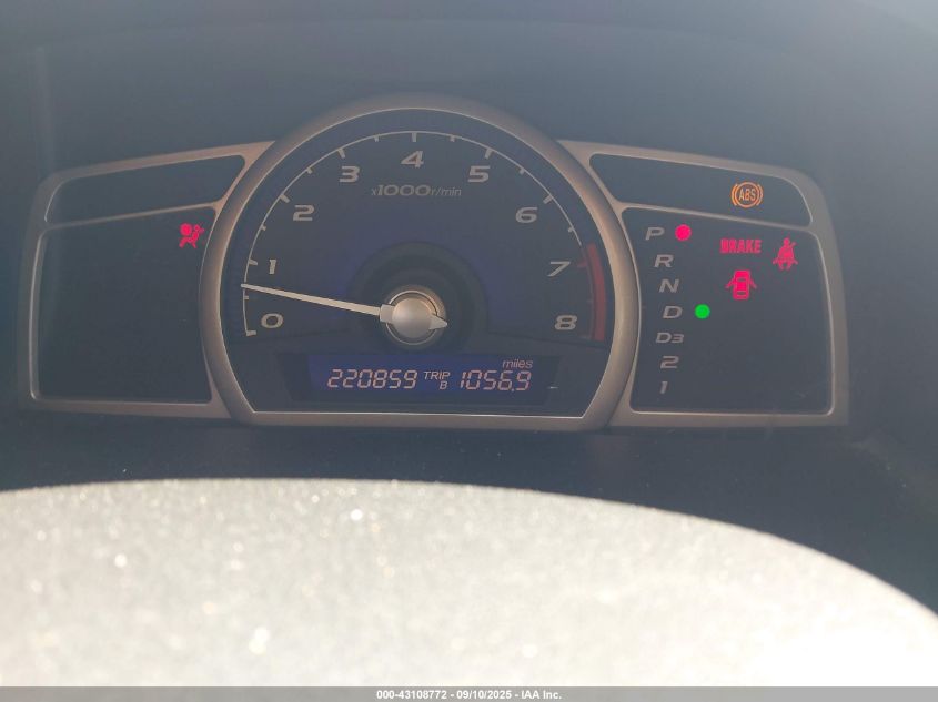 2008 Honda Civic Lx VIN: 1HGFA16598L090793 Lot: 43108772