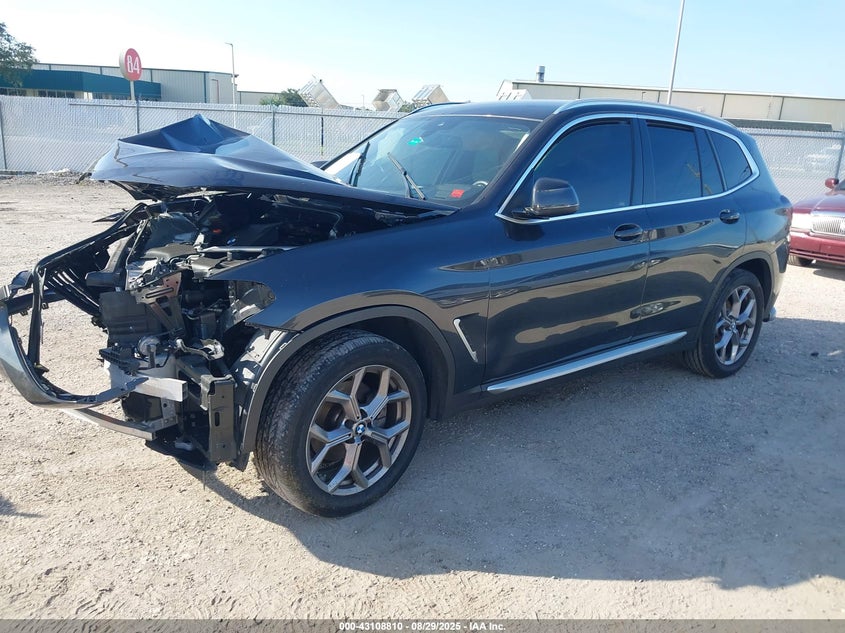 2022 BMW X3 XDRIVE30I - 5UX53DP02N9L93334