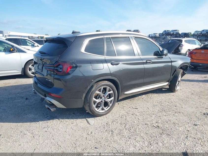 2022 BMW X3 XDRIVE30I - 5UX53DP02N9L93334