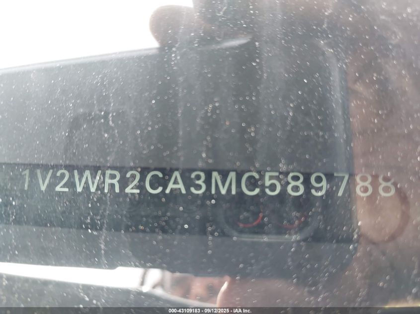 2021 Volkswagen Atlas 3.6L V6 Se W/Technology VIN: 1V2WR2CA3MC589788 Lot: 43109183