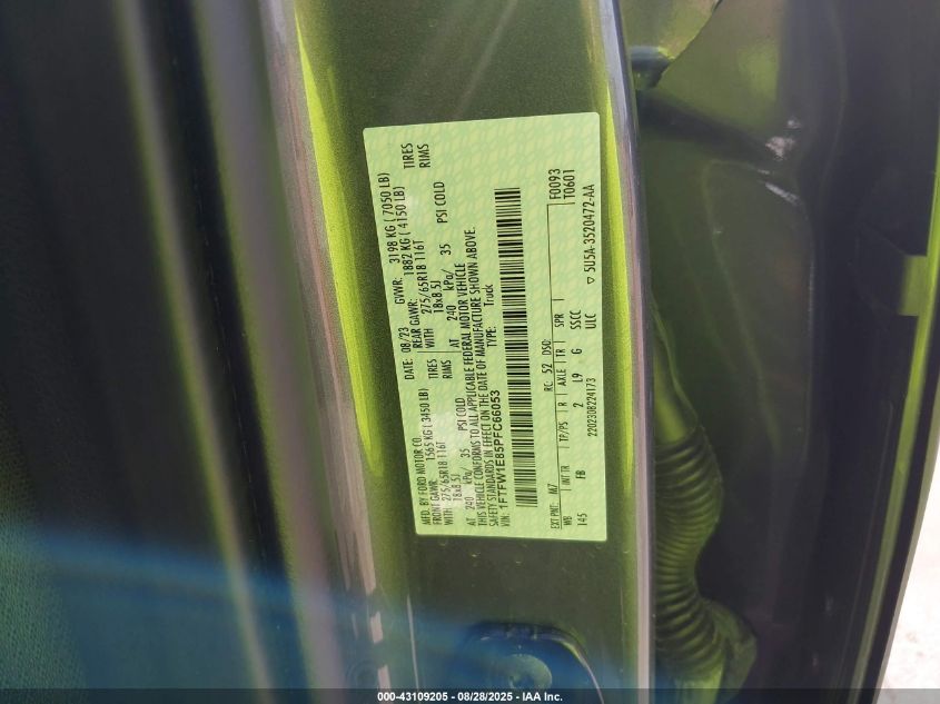 2023 Ford F-150 Xlt VIN: 1FTFW1E85PFC66053 Lot: 43109205